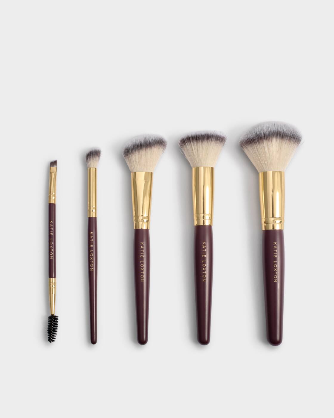Katie Loxton Cherry Patent Crackle Make Up Brush Set