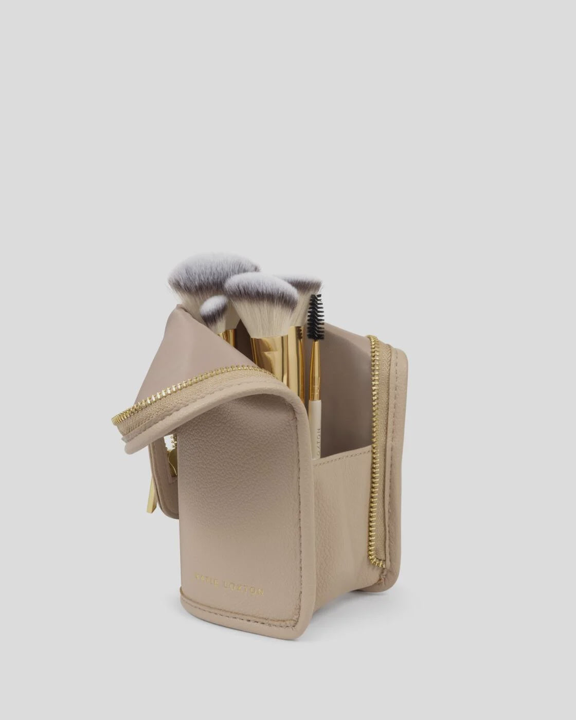 Katie Loxton Off White & Light Taupe Make Up Brush Set