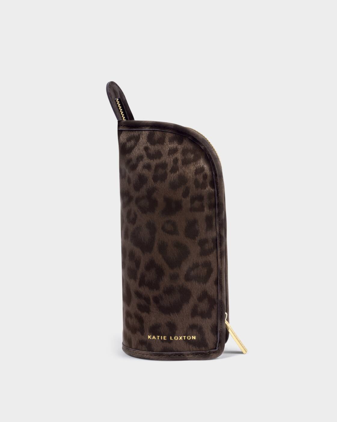 Katie Loxton Bitter Chocolate & Leopard Make Up Brush Set