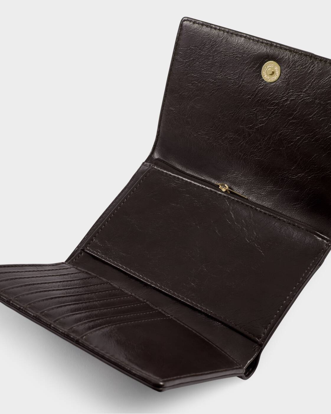 Katie Loxton Bitter Chocolate Patent Crackle Taya Woven Purse