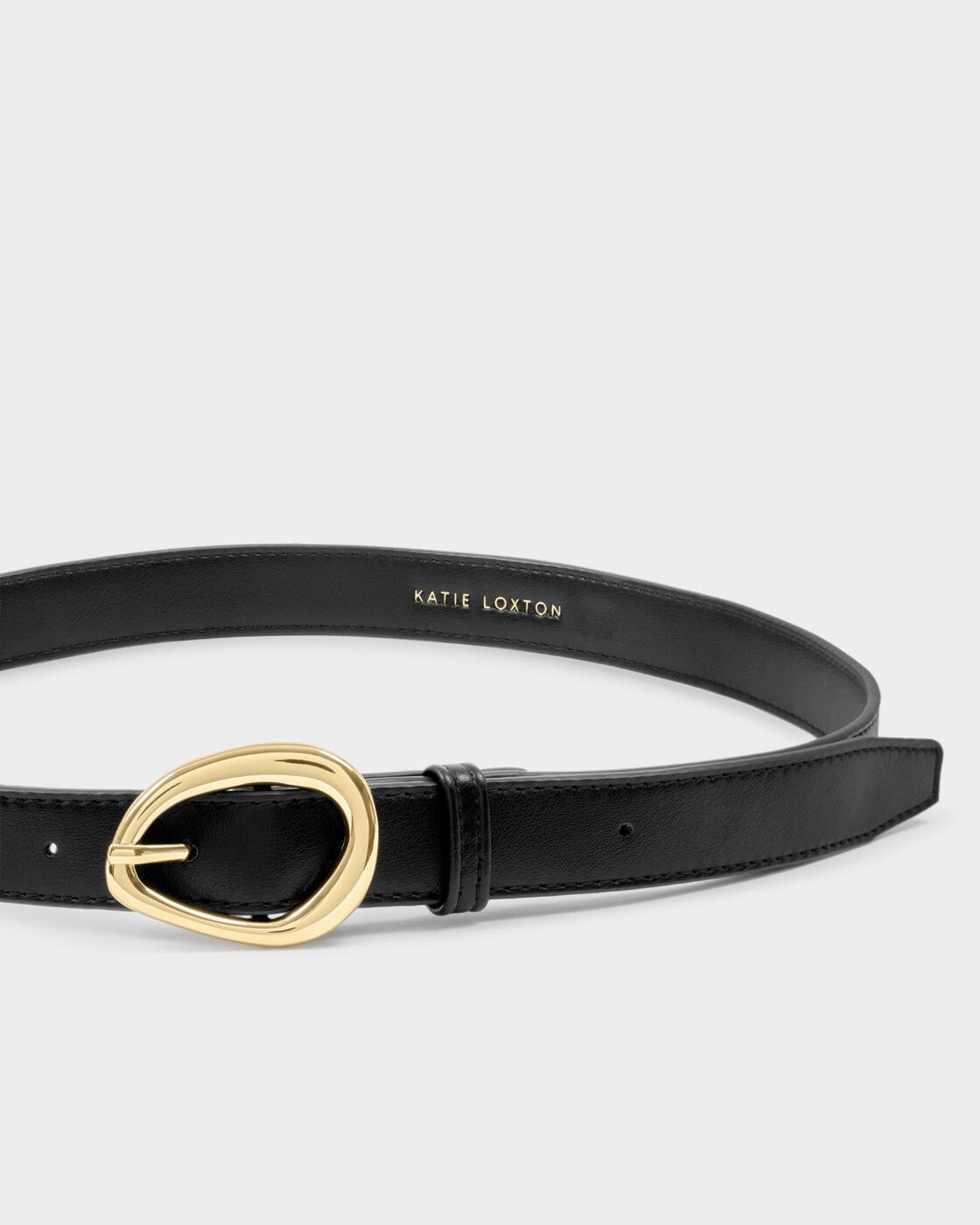 Katie Loxton Black Organic Buckle Belt