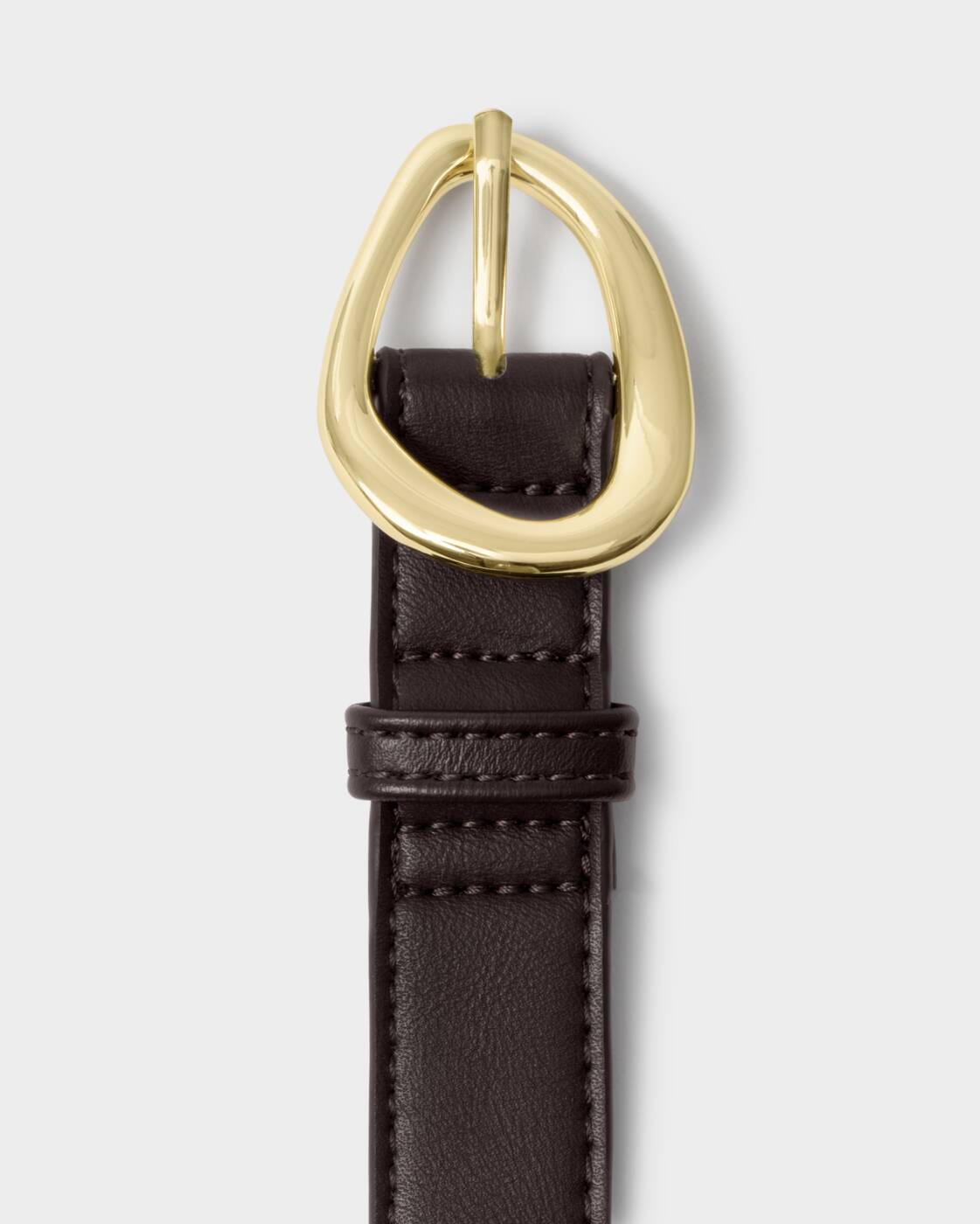 Katie Loxton Bitter Chocolate Organic Buckle Belt