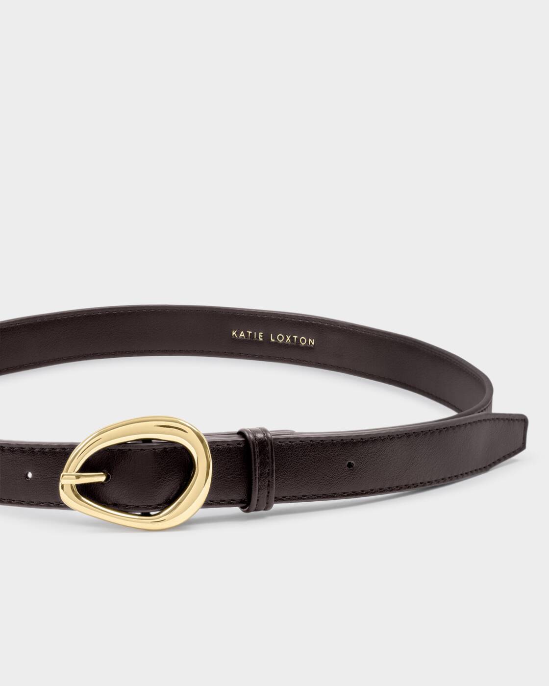 Katie Loxton Bitter Chocolate Organic Buckle Belt