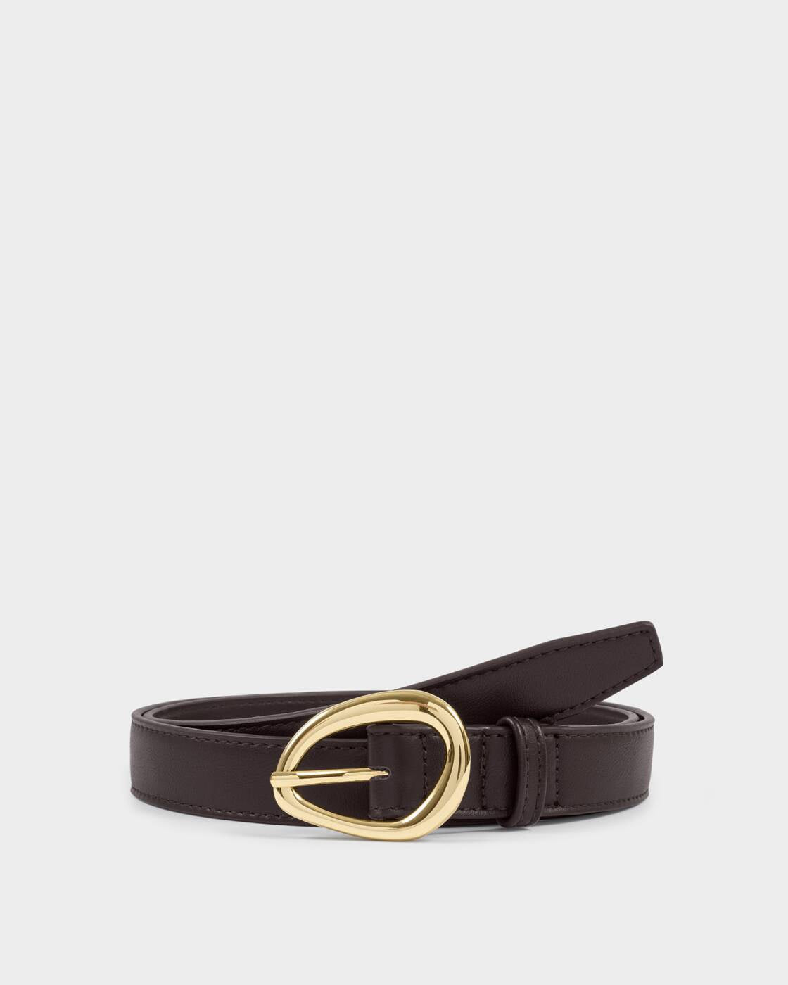 Katie Loxton Bitter Chocolate Organic Buckle Belt