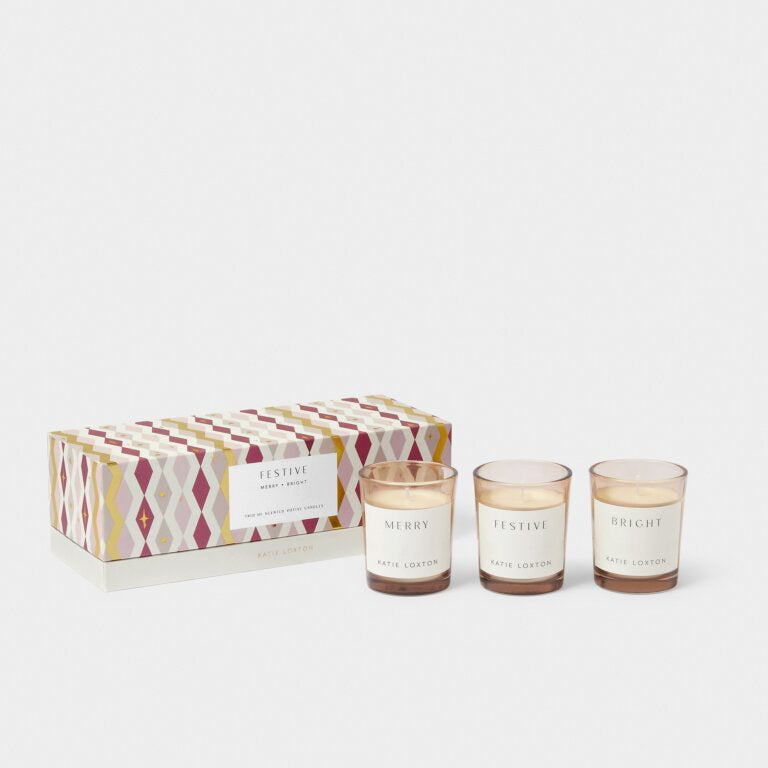 Katie Loxton Festive Trio Votive Set