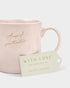 Katie Loxton Light Pink A Cup Of Positivi-Tea Mug