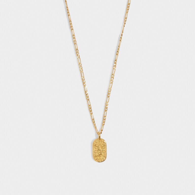 Katie Loxton Gold Virgo Zodiac Necklace