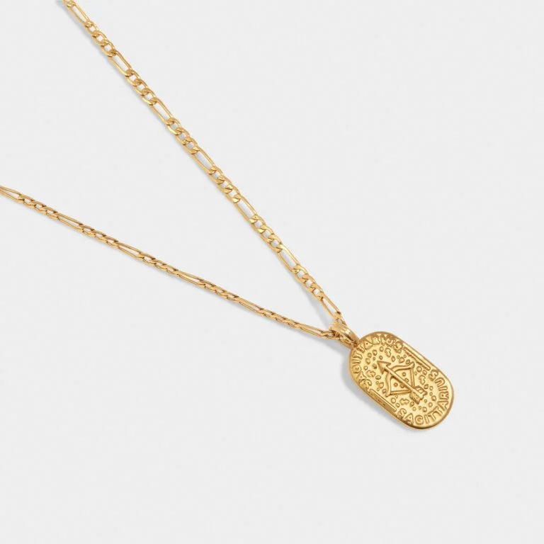 Katie Loxton Gold Sagittarius Zodiac Necklace