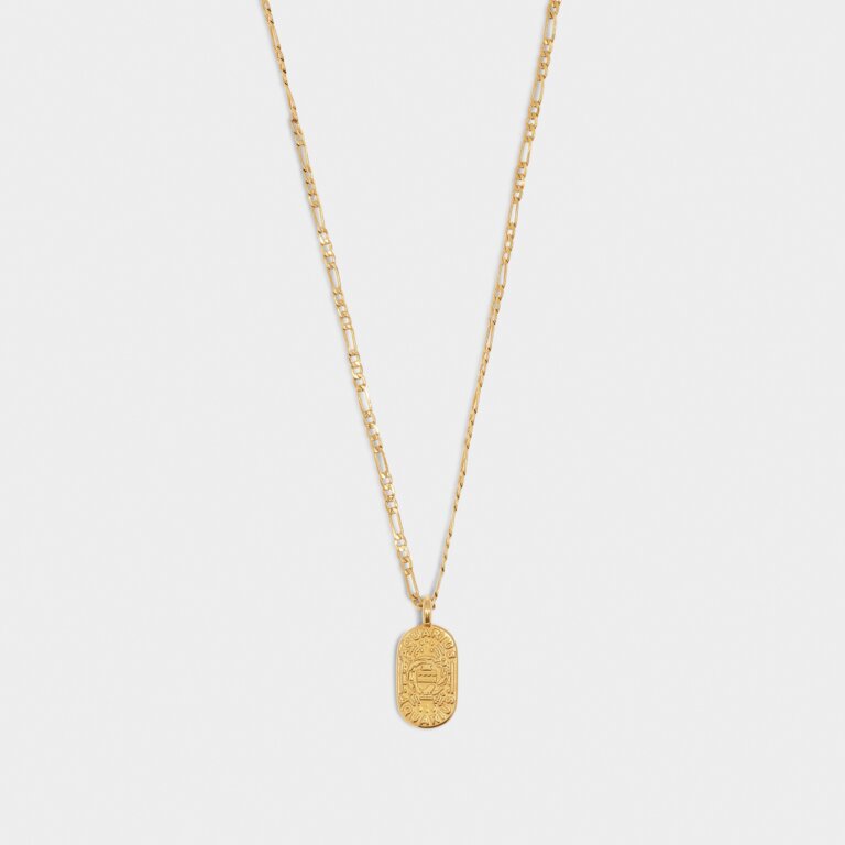 Katie Loxton Gold Aquarius Zodiac Necklace