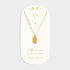 Katie Loxton Gold Aquarius Zodiac Necklace