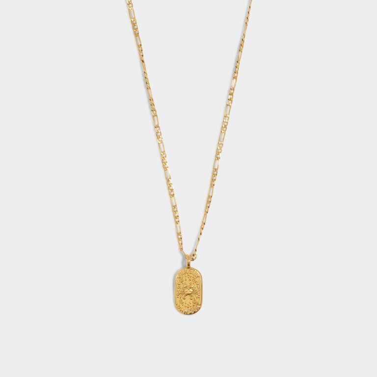 Katie Loxton Gold Cancer Zodiac Necklace