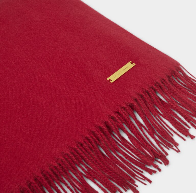 Katie Loxton Garnet Red Blanket Scarf