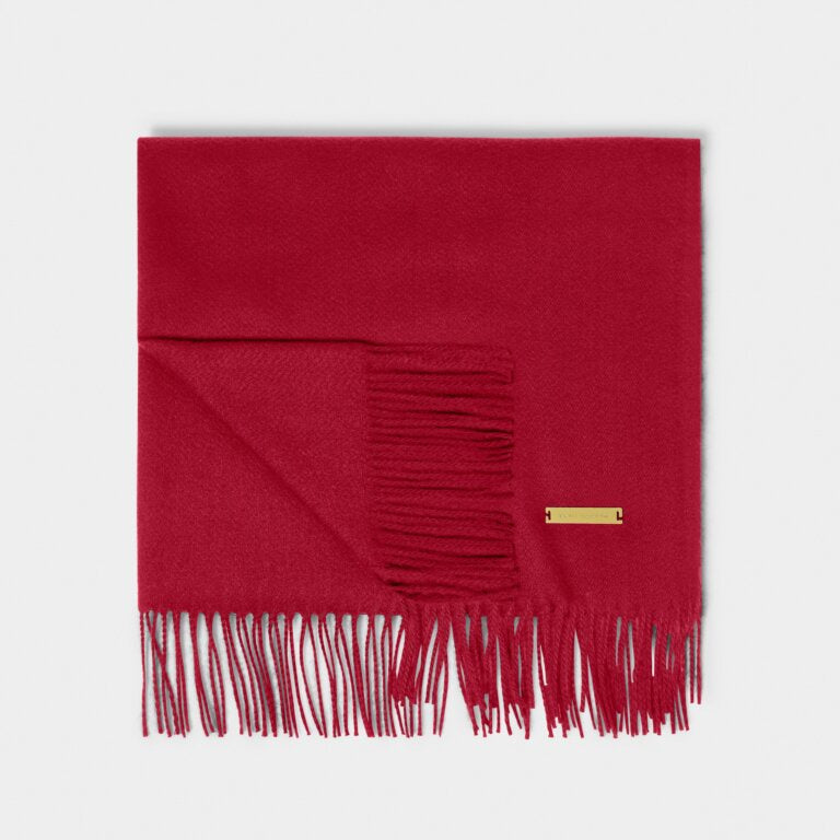 Katie Loxton Garnet Red Blanket Scarf