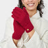 Katie Loxton Garnet Red Knitted Gloves