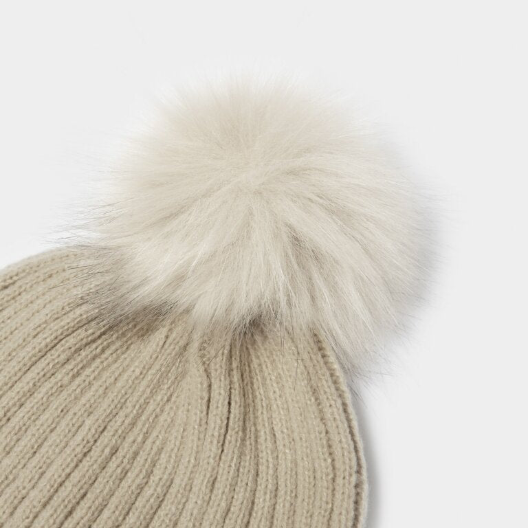 Katie Loxton Light Sand Knitted Hat