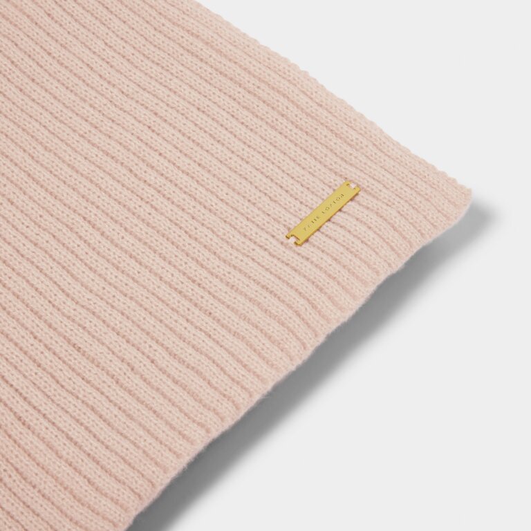 Katie Loxton Nude Pink Knitted Scarf