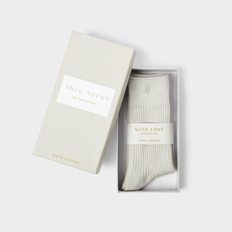 Katie Loxton Off White Gift Boxed Socks