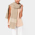 Katie Loxton Light Taupe & Off White Stripe Blanket Scarf