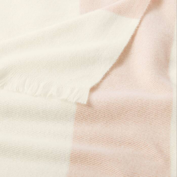 Katie Loxton off White & Nude Pink Stripe Blanket Scarf