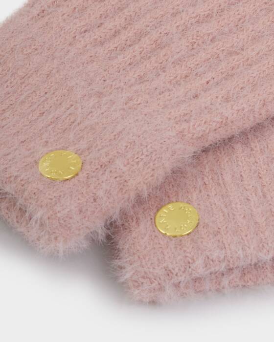 Katie Loxton Pink Soft Knit Boxed Gloves