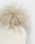 Katie Loxton White Knitted Pom Pom Hat