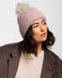Katie Loxton Dusty Pink Knitted Pom Pom Hat