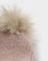 Katie Loxton Dusty Pink Knitted Pom Pom Hat