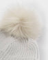 Katie Loxton Pale Grey Sequin Pom Pom Hat