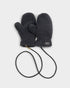 Katie Loxton Charcoal Teddy Mittens With Cord