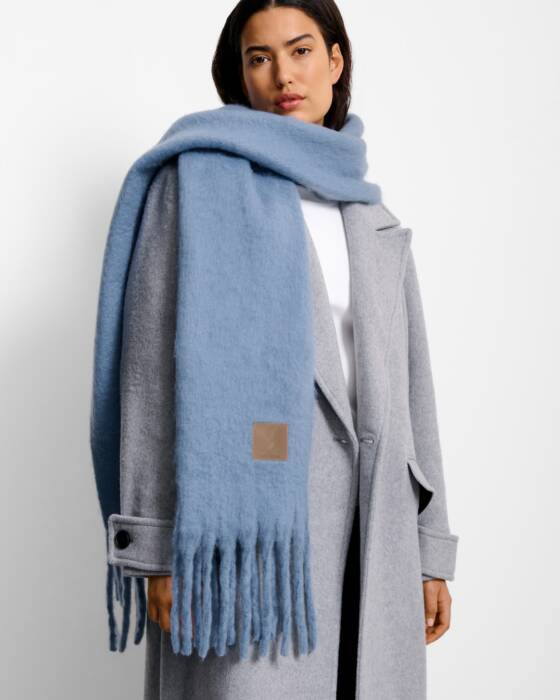 Katie Loxton Blue Recycled Tassel Scarf