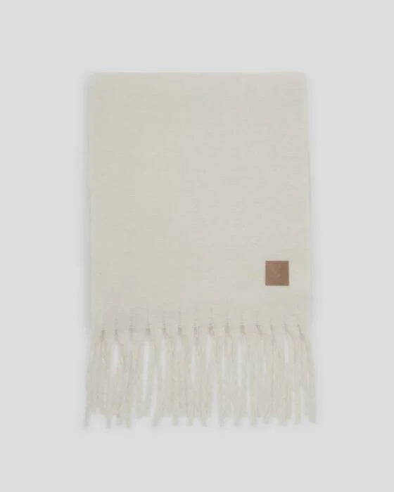 Katie Loxton Off White Recycled Tassel Scarf