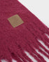 Katie Loxton Garnet Red Recycled Tassel Scarf