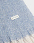 Katie Loxton Blue Mink Off White Recycled Striped Tassel Scarf