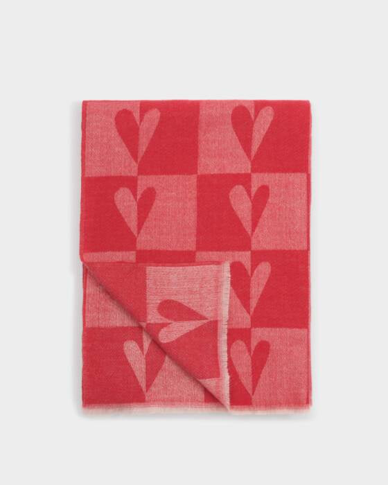 Katie Loxton Heart Printed Blanket Scarf