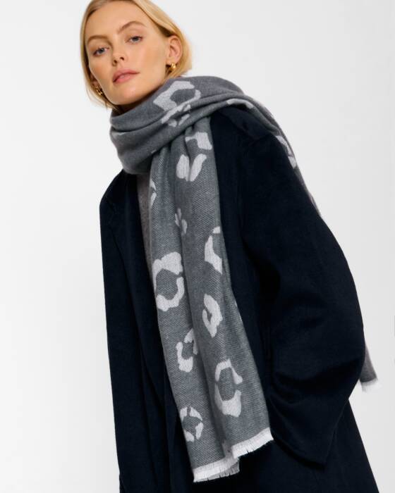 Katie Loxton Leopard Printed Blanket Scarf