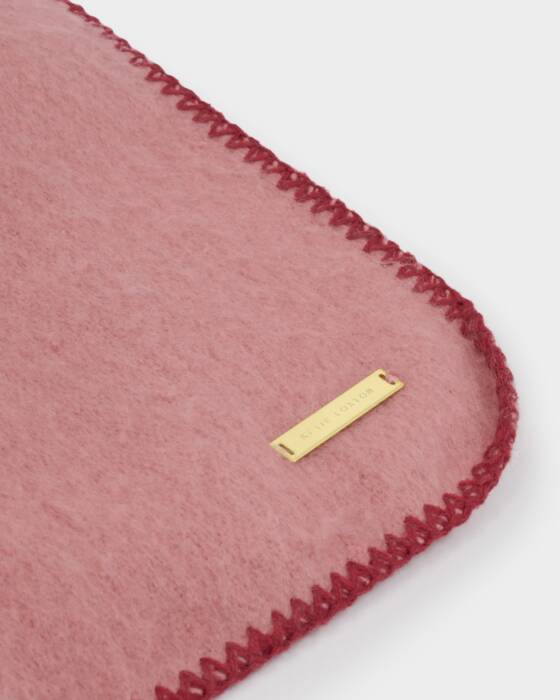 Katie Loxton Dusty Pink Whipstitch Scarf