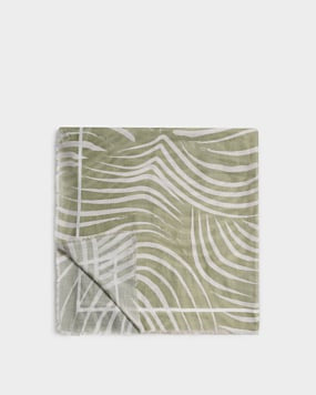 Katie Loxton Sage Off White Waved Lines Printed Scarf
