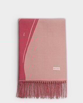 Katie Loxton Pink Raspberry Abstract Brush Stroke Printed Blanket Scarf