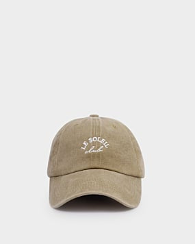 Katie Loxton Taupe Le Soleil Embroidered Cap