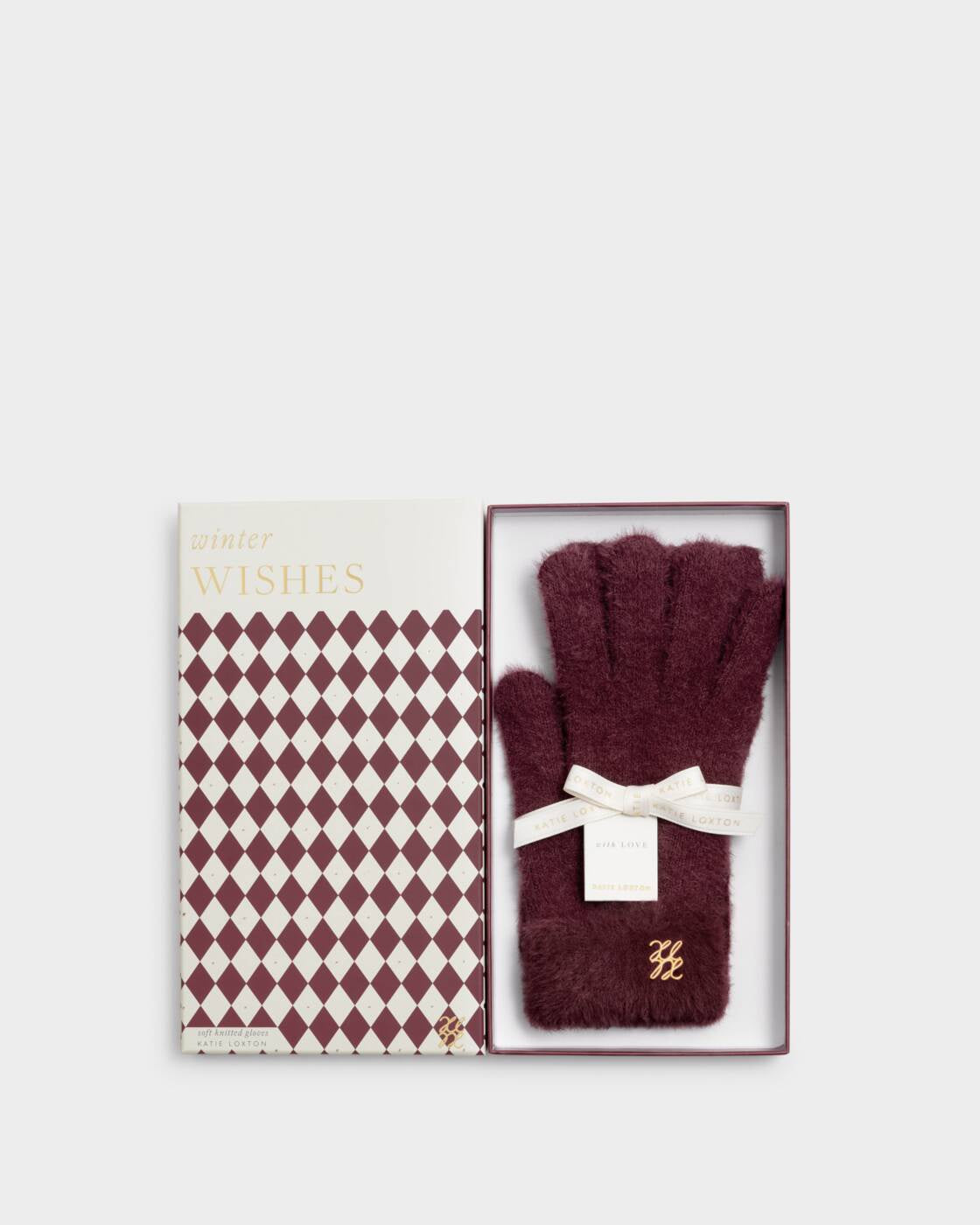 Katie Loxton Cherry Boxed Soft Knit Gloves