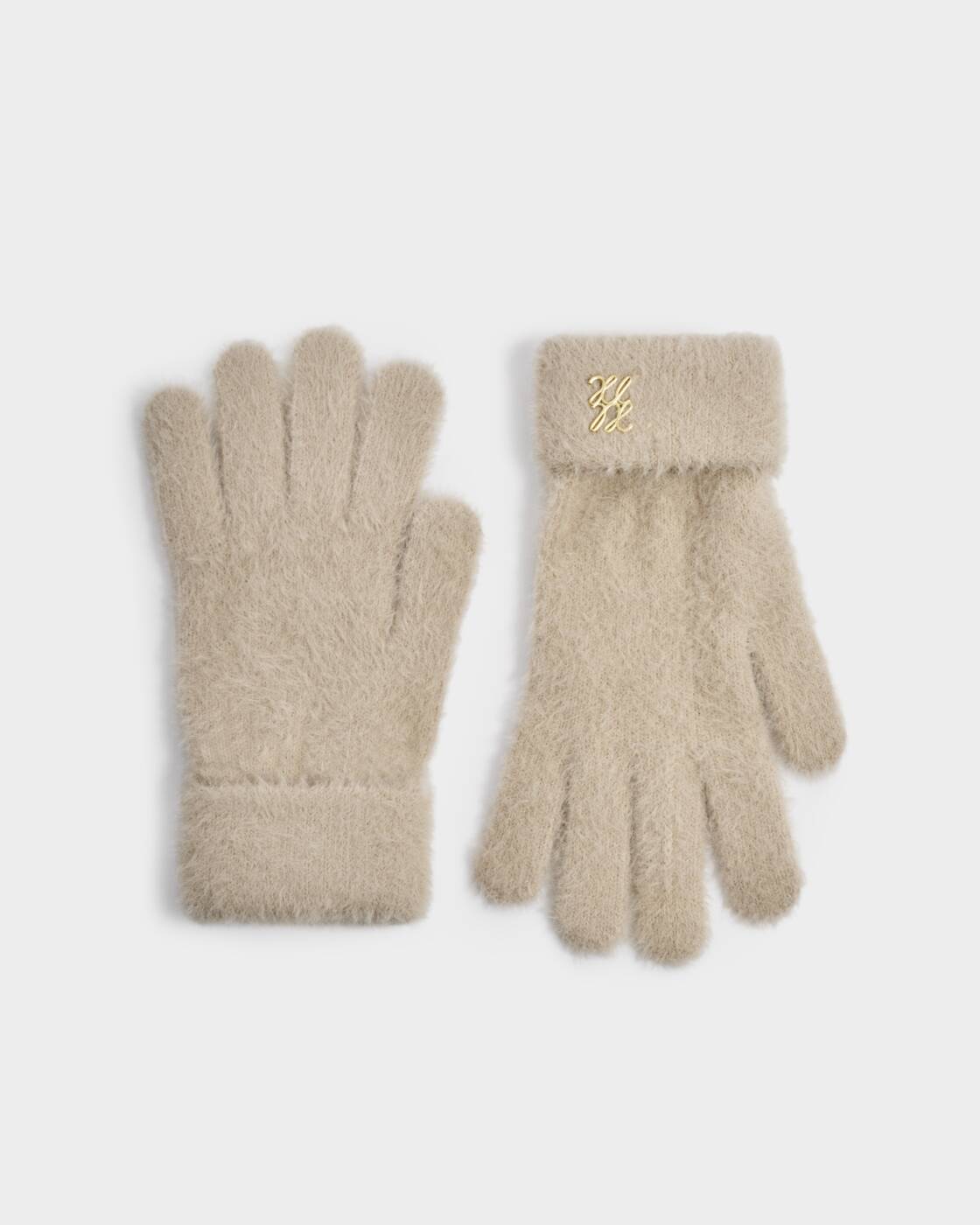 Katie Loxton Taupe Boxed Soft Knit Gloves