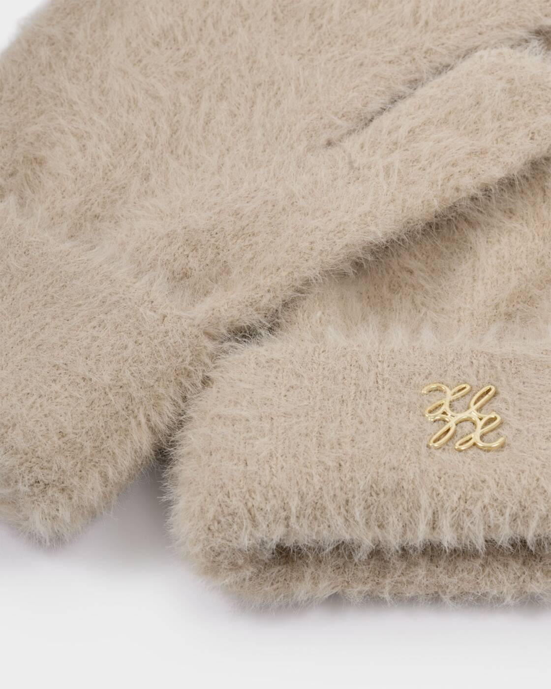 Katie Loxton Taupe Boxed Soft Knit Gloves