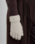 Katie Loxton Pale Grey Boxed Soft Knit Gloves
