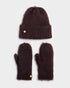 Katie Loxton Chocolate Boxed Hat & Mittens Set