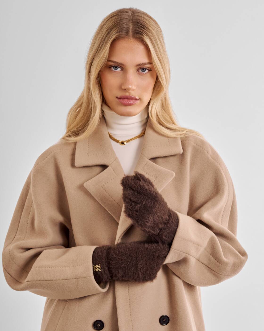 Katie Loxton Chocolate Boxed Soft Knit Gloves
