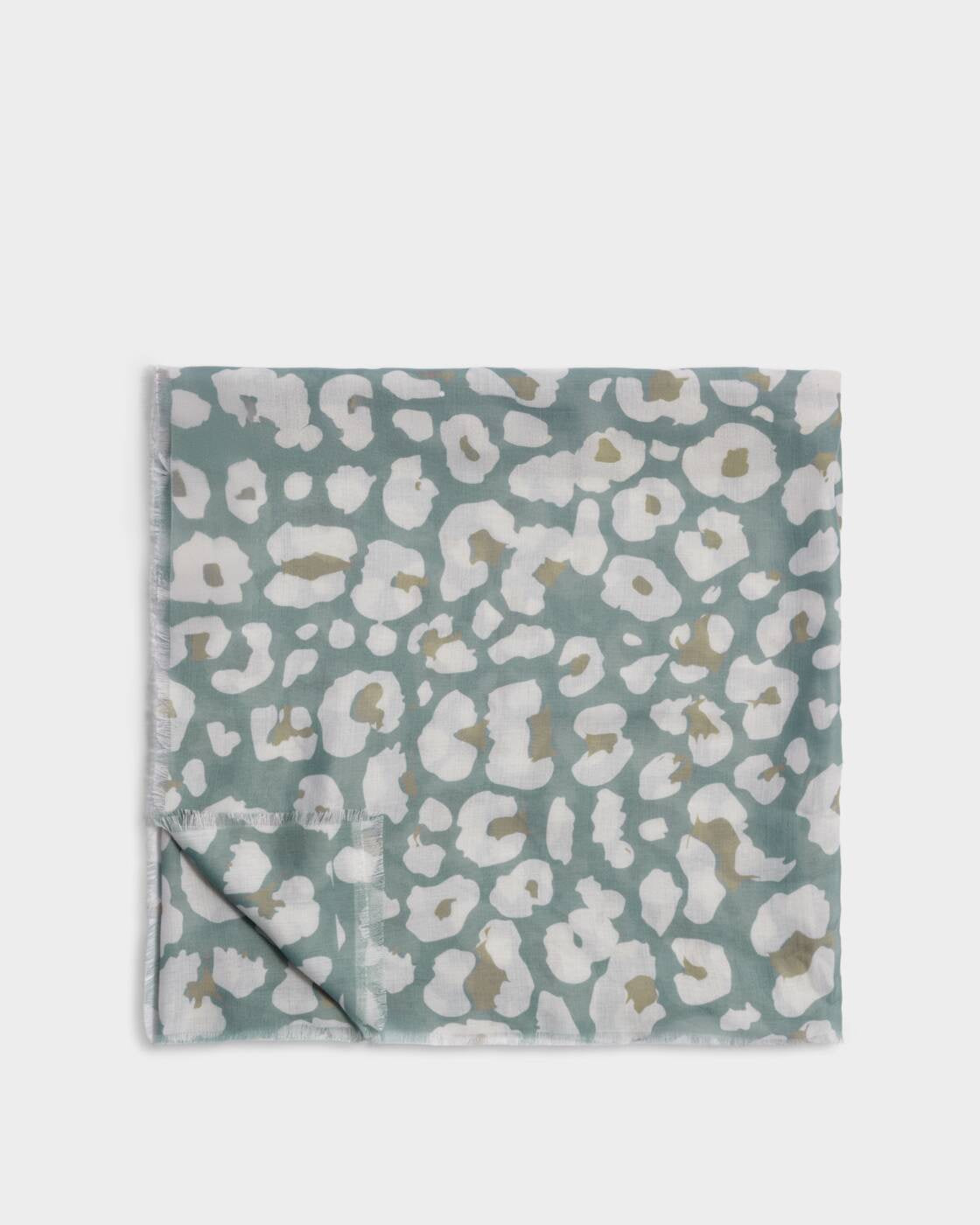 Katie Loxton Grey Taupe Off White Abstract Floral Printed Scarf