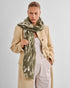 Katie Loxton Olive Sand Sage Animal Printed Foil Scarf