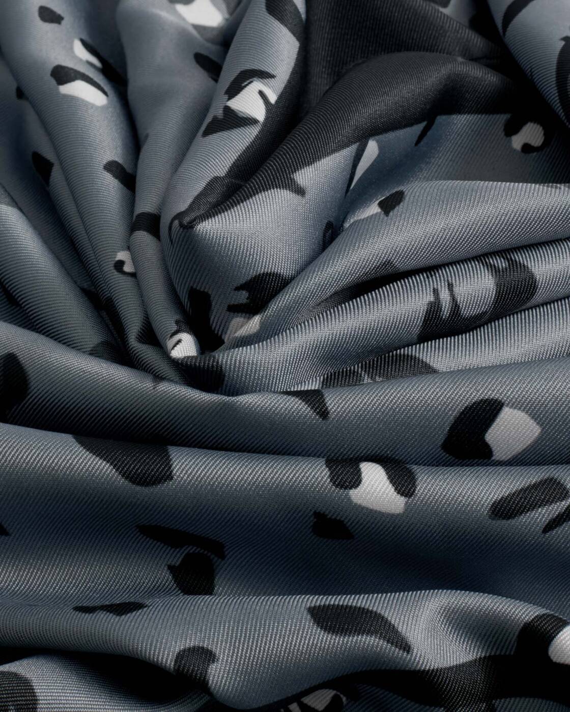 Katie Loxton Black & Blue Small Leopard Satin Multiway Scarf