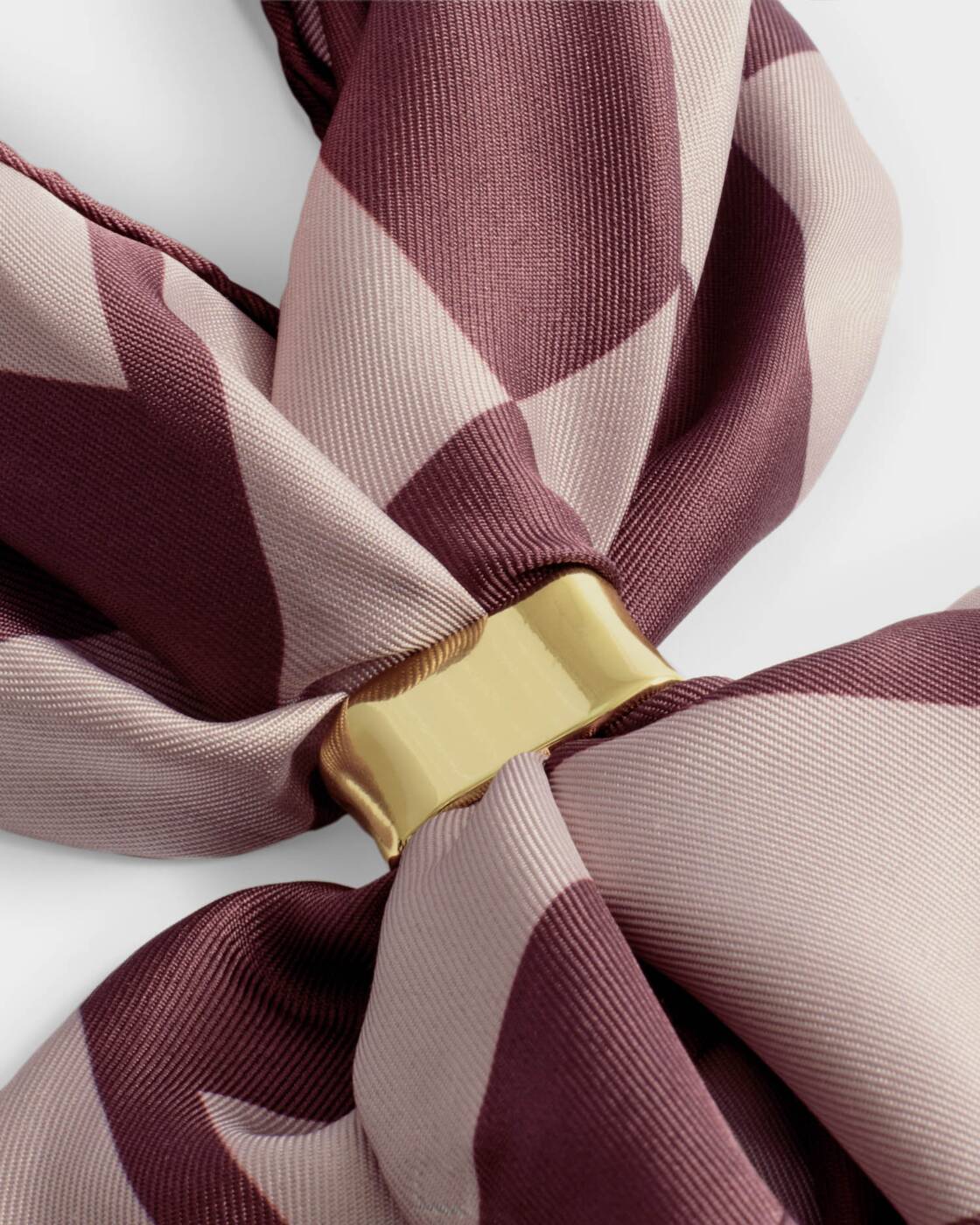 Katie Loxton Pink & Cherry Check Satin Multiway Scarf
