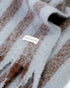 Katie Loxton Blue & Brown Recycled Striped Tassel Scarf